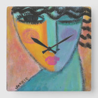 Abstract schilderen van een vrouw