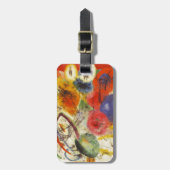 Abstract schilderen van Kandinsky Black Strokes Bagagelabel (Voorkant verticaal)