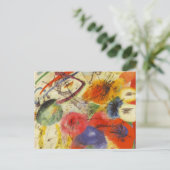 Abstract schilderen van Kandinsky Black Strokes Briefkaart (Staand voorkant)