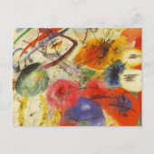 Abstract schilderen van Kandinsky Black Strokes Briefkaart (Voorkant)