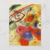 Abstract schilderen van Kandinsky Black Strokes Briefkaart (Voorkant)