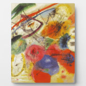 Abstract schilderen van Kandinsky Black Strokes Fotoplaat (Voorkant)