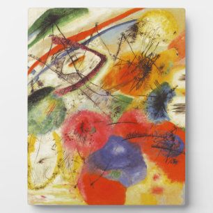 Abstract schilderen van Kandinsky Black Strokes Fotoplaat