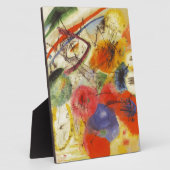 Abstract schilderen van Kandinsky Black Strokes Fotoplaat (Zijkant)