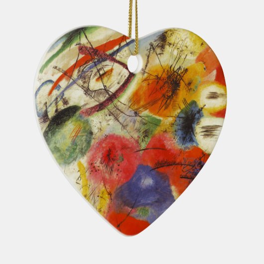 Abstract schilderen van Kandinsky Black Strokes Keramisch Ornament (Rechts)