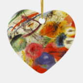 Abstract schilderen van Kandinsky Black Strokes Keramisch Ornament (Voorkant)