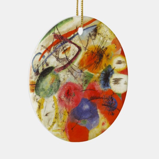 Abstract schilderen van Kandinsky Black Strokes Keramisch Ornament (Rechts)