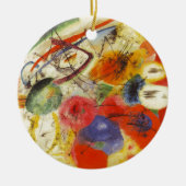 Abstract schilderen van Kandinsky Black Strokes Keramisch Ornament (Voorkant)