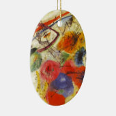 Abstract schilderen van Kandinsky Black Strokes Keramisch Ornament (Rechts)