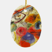 Abstract schilderen van Kandinsky Black Strokes Keramisch Ornament (Voorkant)