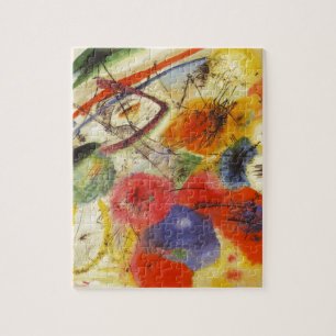 Abstract schilderen van Kandinsky Black Strokes Legpuzzel