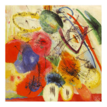 Abstract schilderen van Kandinsky Black Strokes