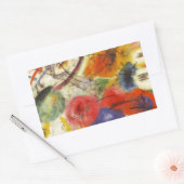 Abstract schilderen van Kandinsky Black Strokes Rechthoekige Sticker (Envelop)
