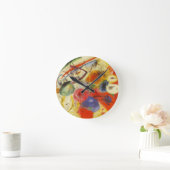 Abstract schilderen van Kandinsky Black Strokes Ronde Klok (Huis)