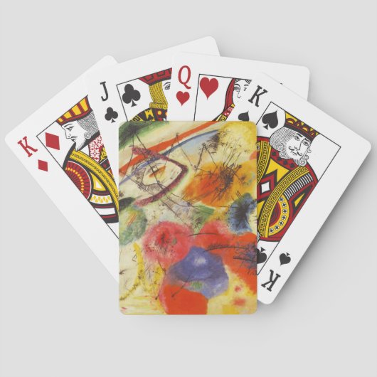 Abstract schilderen van Kandinsky Black Strokes Speelkaarten (Achterkant)