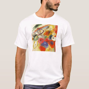 Abstract schilderen van Kandinsky Black Strokes T-shirt