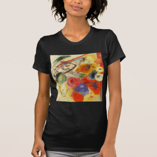 Abstract schilderen van Kandinsky Black Strokes T-shirt