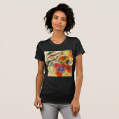 Abstract schilderen van Kandinsky Black Strokes T-shirt (Voorkant volledig)