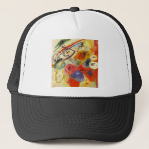 Abstract schilderen van Kandinsky Black Strokes Trucker Pet