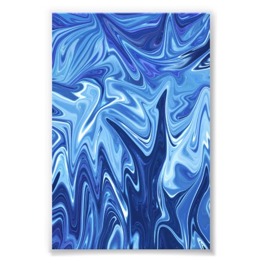 Abstract schilderen van vlammen | Beste abstracte  Foto Afdruk (Voorkant)