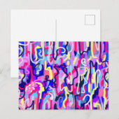 Abstract schilderen van vormen en kleuren briefkaart (Voorkant / Achterkant)