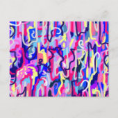 Abstract schilderen van vormen en kleuren briefkaart (Voorkant)