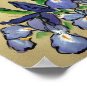 Abstract schilderen van waterval Iris Poster afdru (Hoek)