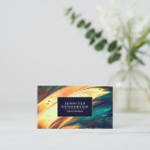 Abstract schilderen visitekaartje (Staand voorkant)