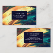 Abstract schilderen visitekaartje (Voorkant / Achterkant)