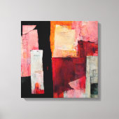 Abstract schilderen "vreedzame beloften". Canvas P (Voorkant)