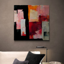 Abstract schilderen "vreedzame beloften". Canvas P
