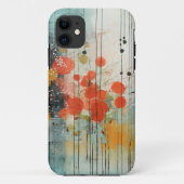 Abstract Schilderen Winter Regen Waterverf Inkt Case-Mate iPhone Case (Achterkant)
