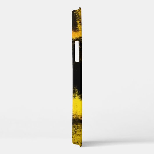 Abstract schilderen | Zwart-geel Case-Mate iPhone Case (Achterkant / Rechts)