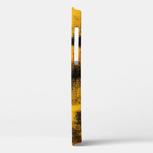 Abstract schilderen | Zwart-geel Case-Mate iPhone Case (Achterkant / Links)