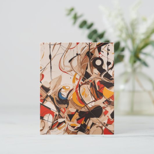 Abstract schilderij (Staand voorkant)