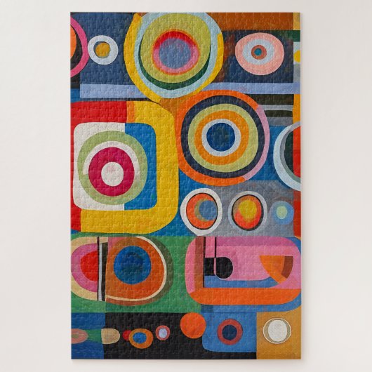 Abstract schilderij 1014 stuk puzzel (Verticaal)