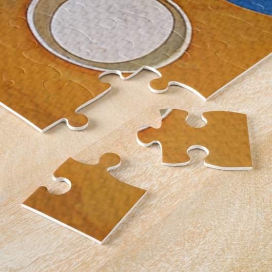 Abstract schilderij 1014 stuk puzzel legpuzzel (Zijkant)