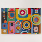 Abstract schilderij 1014 stuk puzzel legpuzzel (Horizontaal)