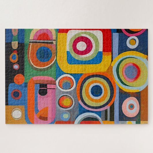 Abstract schilderij 1014 stuk puzzel legpuzzel (Horizontaal)