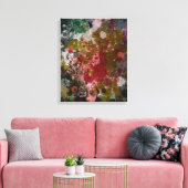 Abstract schilderij "Blàths Cherry" #2 Canvas Afdruk (Insitu (Woonkamer))
