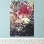 Abstract schilderij "Blàths Cherry" Canvas Afdruk (Insitu (Houten vloer))