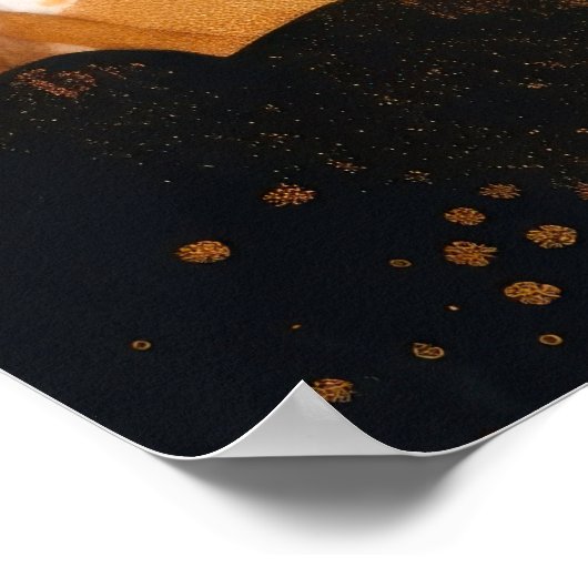 Abstract schilderij bloemen achtergrond poster (Hoek)