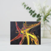 Abstract schilderij briefkaart (Staand voorkant)