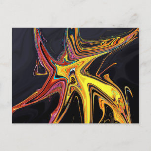 Abstract schilderij briefkaart