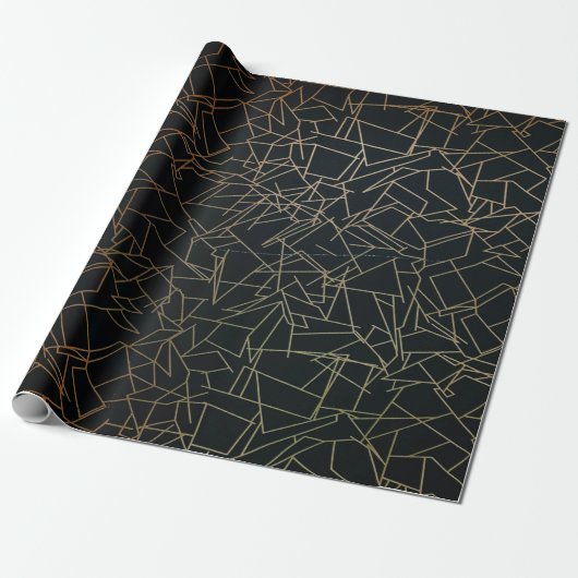 Abstract schilderij cadeaupapier (Uitgerold)