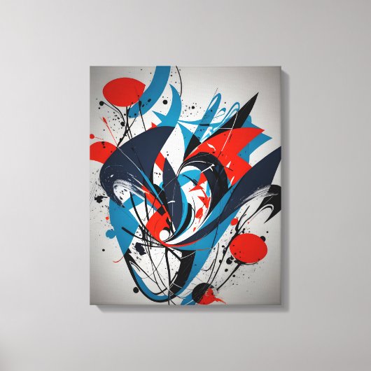 Abstract Schilderij Canvas Afdruk (Voorkant)