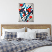 Abstract Schilderij Canvas Afdruk (Insitu (Slaapkamer))