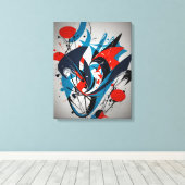 Abstract Schilderij Canvas Afdruk (Insitu (Houten vloer))