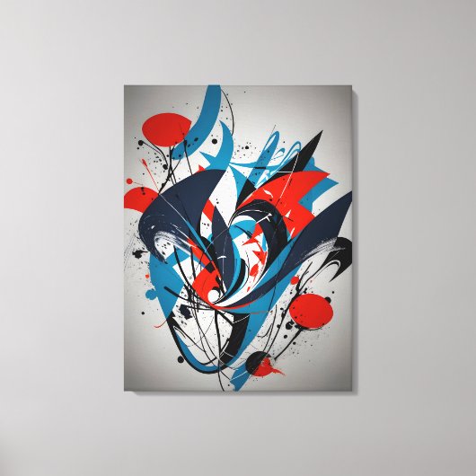 Abstract Schilderij Canvas Afdruk (Voorkant)