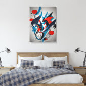 Abstract Schilderij Canvas Afdruk (Insitu (Slaapkamer))